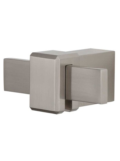 Buckle-Up Bath Hook in Brushed Nickel.